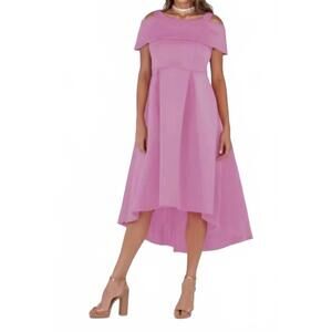 NEW FOR HER off the shoulder high-low hem dress in lilac